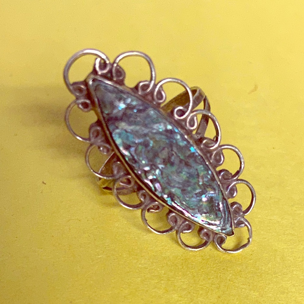 Unique handmade silver ring